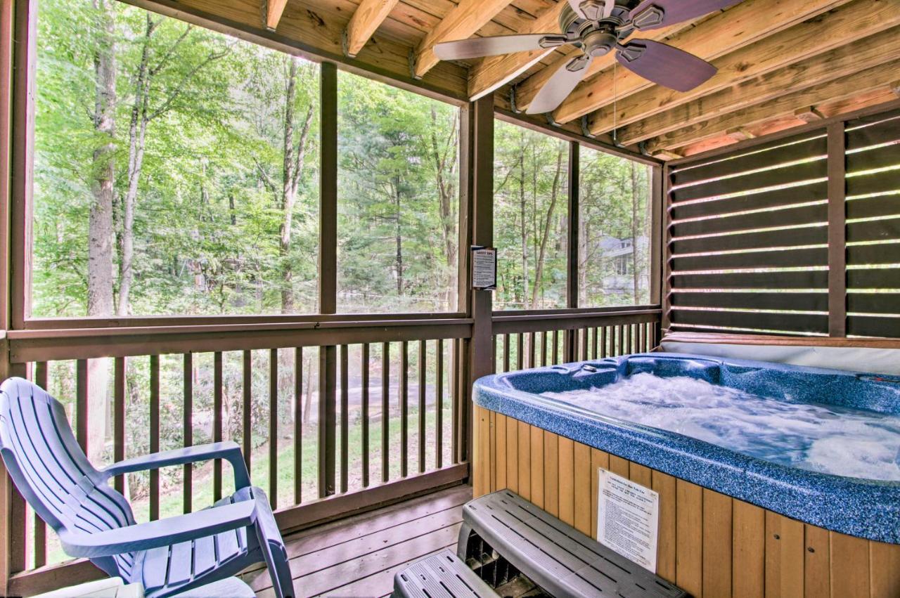 A-Frame Cabin With Hot Tub Less Than 1 Mi To Ober Gatlinburg Villa Luaran gambar