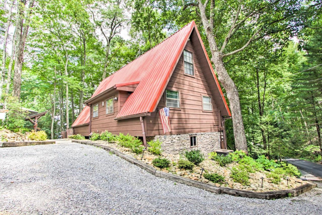 A-Frame Cabin With Hot Tub Less Than 1 Mi To Ober Gatlinburg Villa Luaran gambar